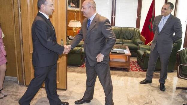 Rivero, con el embajador de Marruecos