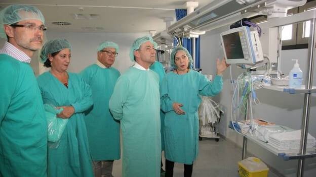 Rivero visita las obras del Hospital General de Fuerteventura