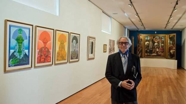 Pepe Dámaso ofrece al público visitas guiadas a su exposición en San Martín