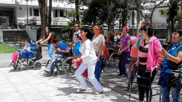 San Juan de Dios, con las familias