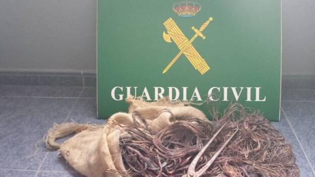 Recuperan 95 kilos de cobre robado en Gran Canaria y detiene a tres personas