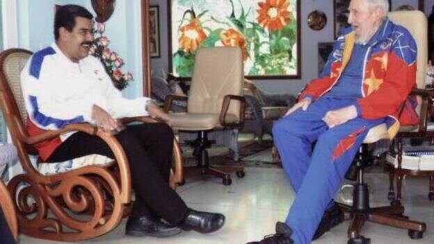 Fidel Castro reaparece junto a Nicolás Maduro