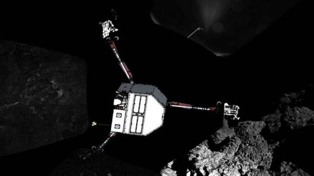 Philae se echa a dormir sobre la superficie del cometa por falta de batería