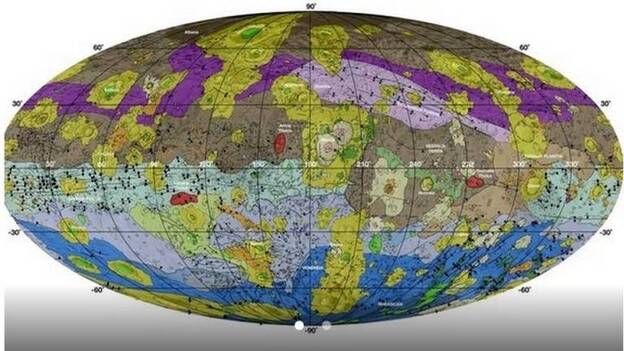 El mapa geológico del gran asteroide Vesta revela una historia llena de impactos