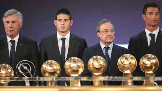 El Real Madrid arrasa en los premios 'Globe Soccer'