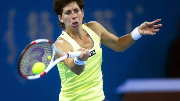 Carla Suárez gana a Lucic-Baroni y se cita en cuartos con Sharapova