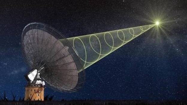 Observan una extraño estallido cósmico de ondas de radio