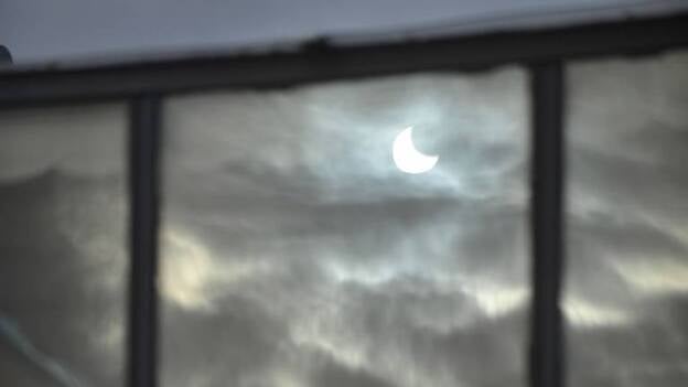 El eclipse visto desde el Museo de la Ciencia