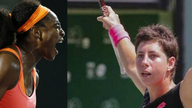 Serena Williams calibra la mejoría de Carla Suárez