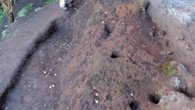 La mejora de un sendero en La Palma deja al descubierto vestigios prehispánicos