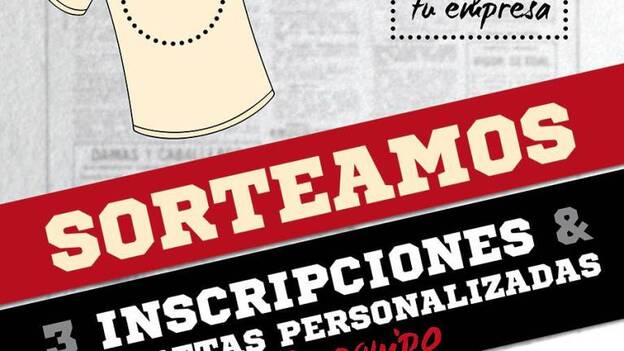 Sorteo de inscripciones y camisetas en la Carrera de las Empresas