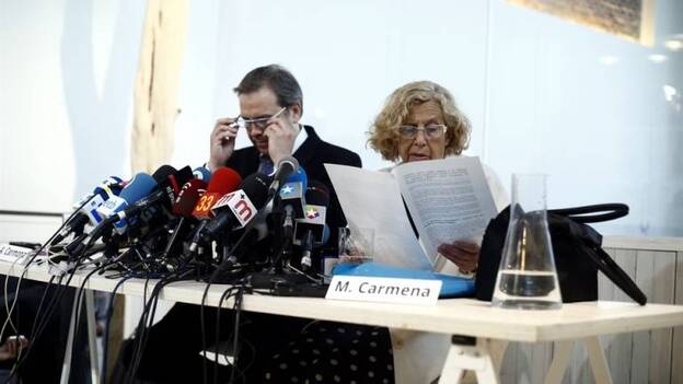 Carmona recuerda que "Tamayo no va en las listas" y Carmena no cree que sea necesario mostrar el voto