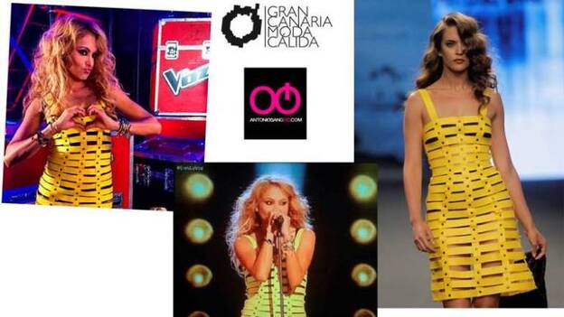 Paulina Rubio espectacular con un look de Antonio Sangoó