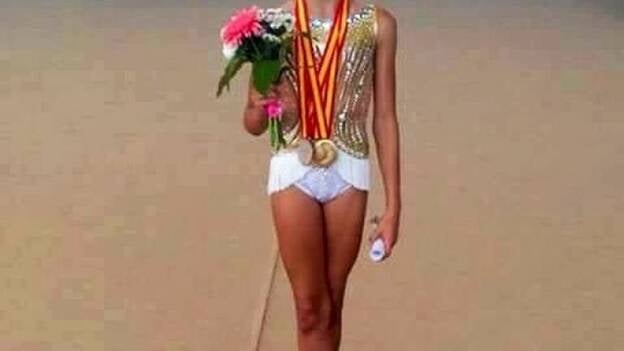 La gimnasta moganera Naomi Cabrera se proclama campeona de España