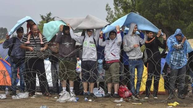 Situación extrema en la frontera de Macedonia