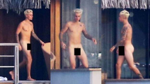 El desnudo frontal de Justin Bieber causa revuelo en las redes sociales