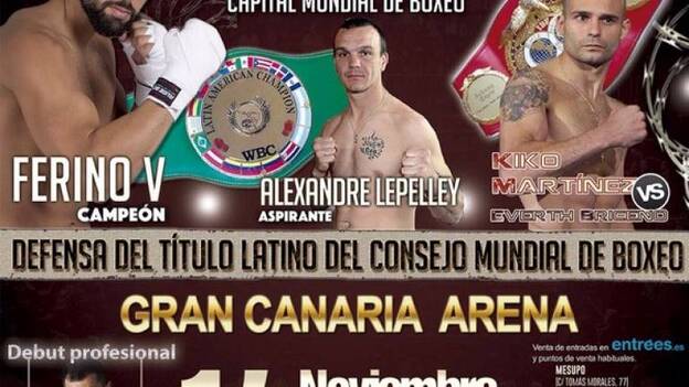 El rival de Ferino V será, finalmente, el galo Lepelley