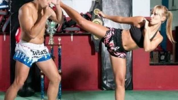 La maestra canaria de kick boxing