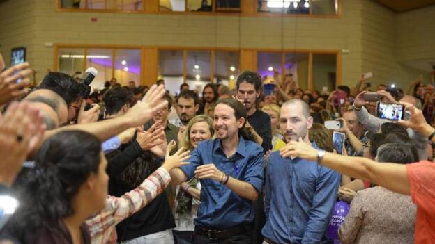 Acto electoral de Podemos en la ULL