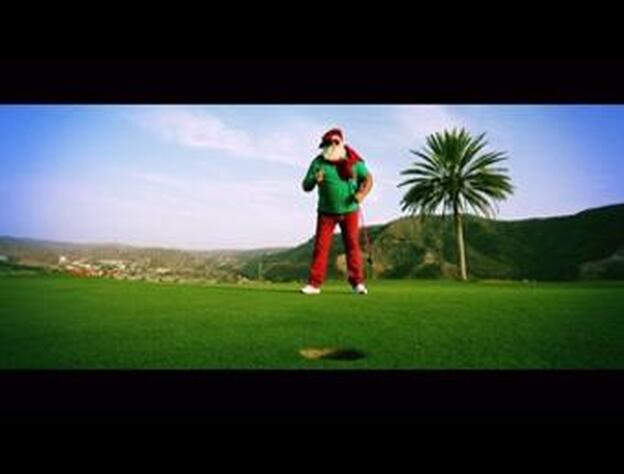 Papá Noel felicita las fiestas desde Canarias