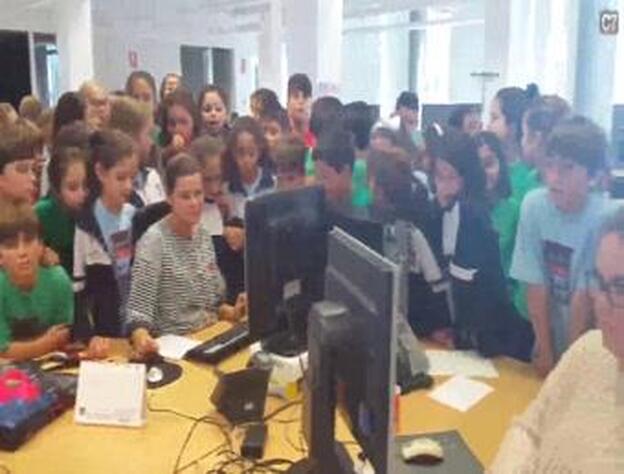 Alumnos del Claret visitan CANARIAS7