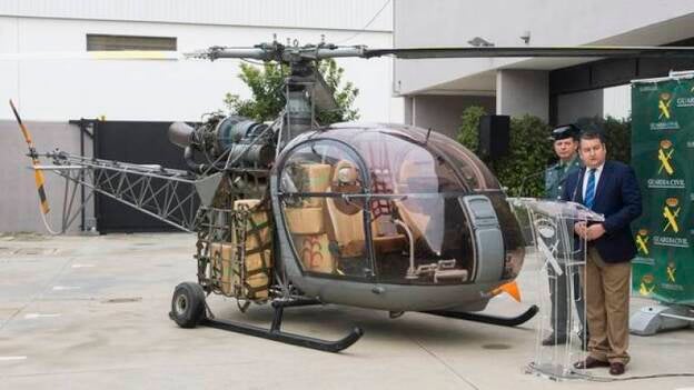 Veinte detenidos y un helicóptero incautado a una trama de narcotraficantes