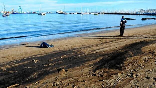 El vertido de fuel mantendrá cerrada Las Alcaravaneras hasta el domingo