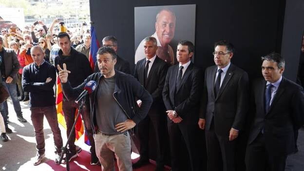 Último homenaje a Cruyff
