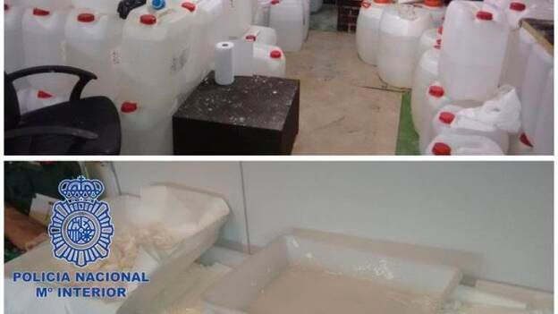 Desmantelan un laboratorio de cocaína donde trabajaba un "cocinero" de narcos