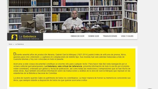 Todo García Márquez a un clic dos años después de su muerte