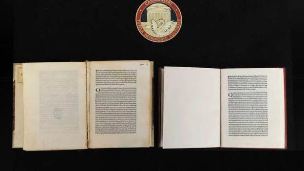 Italia recupera una carta de Colón de 1493 robada y subastada en EEUU