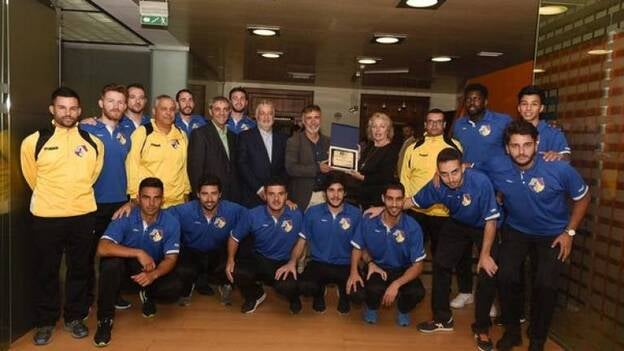 Agasajo institucional al Gran Canaria Fútbol Sala