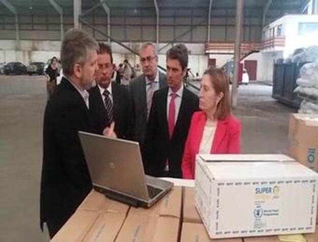 Ana Pastor supervisa las obras en el Puerto de La Luz y de Las Palmas