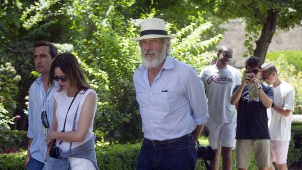 Harrison Ford visita la Alhambra