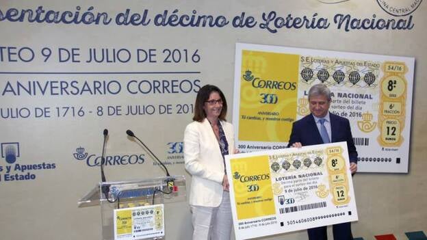 Loterías y Apuestas del Estado dedica el décimo de Lotería Nacional de este sábado al 300 Aniversario de Correos