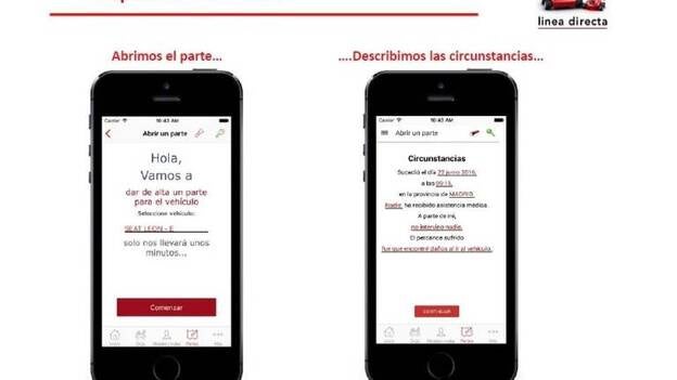 Línea Directa permitirá reportar un accidente desde el móvil