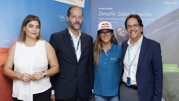 La campeona mundial Gisela Pulido unirá a Canarias en un reto de kitesurf