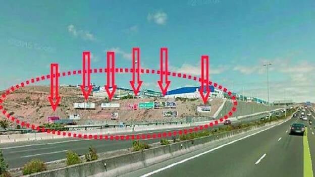 119 vallas ilegales de Telde al Sur