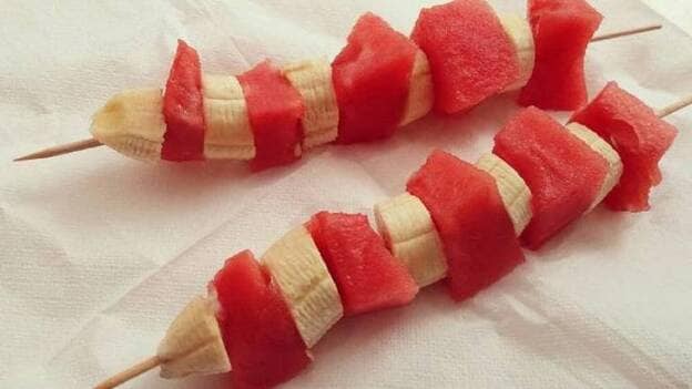 Los escolares prefieren la sandía y el plátano frente a papaya y tomate cherry
