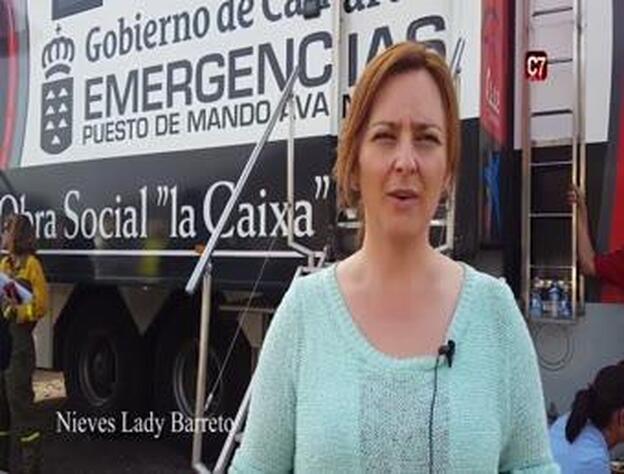 La consejera Nieves Lady valora el incendio