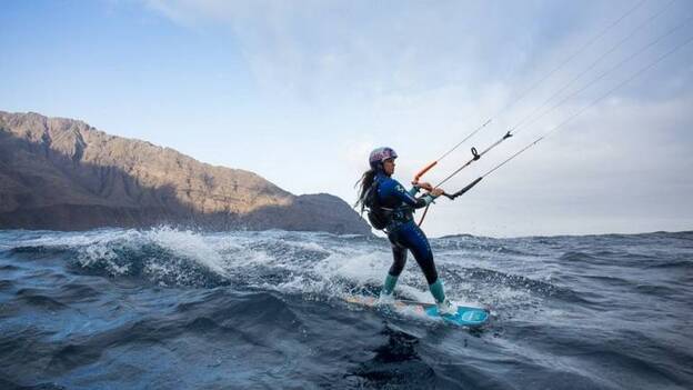 Gisela Pulido completa la penúltima etapa entre La Gomera y La Palma