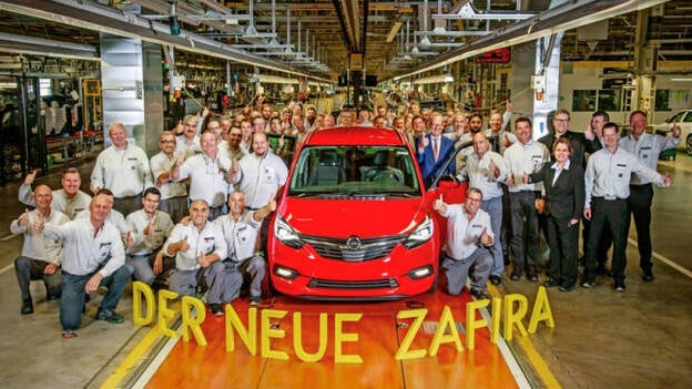 Opel empieza a fabricar en Alemania el nuevo Zafira