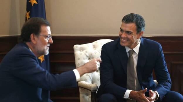 Sánchez traslada su "no" a Rajoy en una reunión de apenas media hora