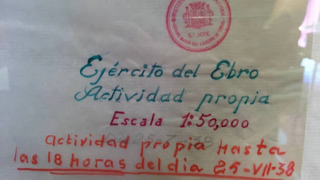 La Fundación Juan Negrín expondrá por primera vez mapas del Ejército Republicano en la Batalla del Ebro
