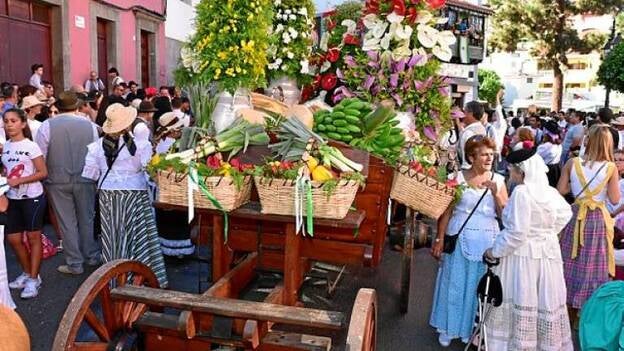 Romería solidaria y de fe en Teror