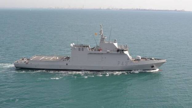 El buque de acción marítima de la Armada "Relámpago" parte al Índico para sumarse a la Operación Atalanta