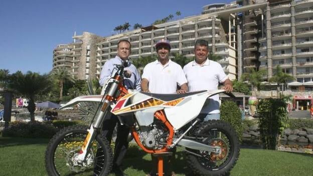 Iván Cervantes, cinco veces campeón de enduro, en Anfi