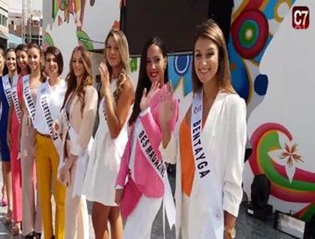 Los candidatos a Miss y Míster Las Palmas saludan a los lectores de CANARIAS7
