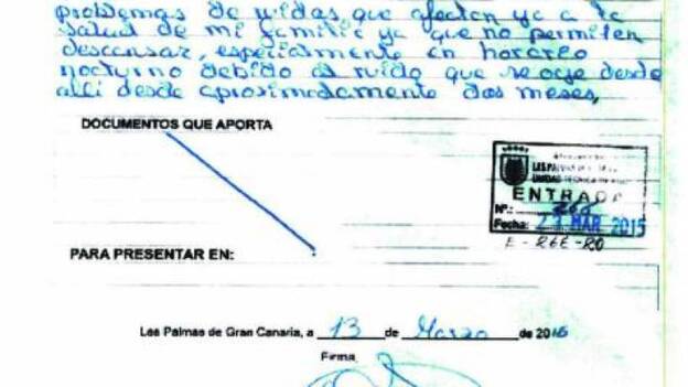 Cardona pudo evitar el ruido de Tamaraceite que ahora denuncia