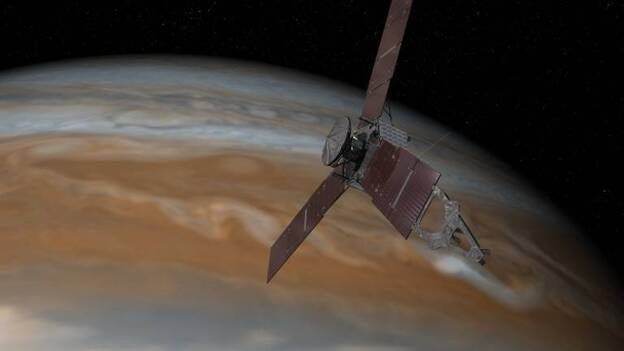 La NASA investiga una disfunción en el motor principal de la nave Juno